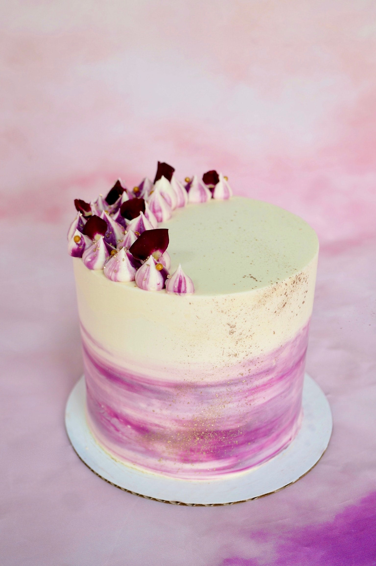 Pistachio Rose Berry Bliss Cake | Kyra's Bake Shop | Kyra's Bake Shop